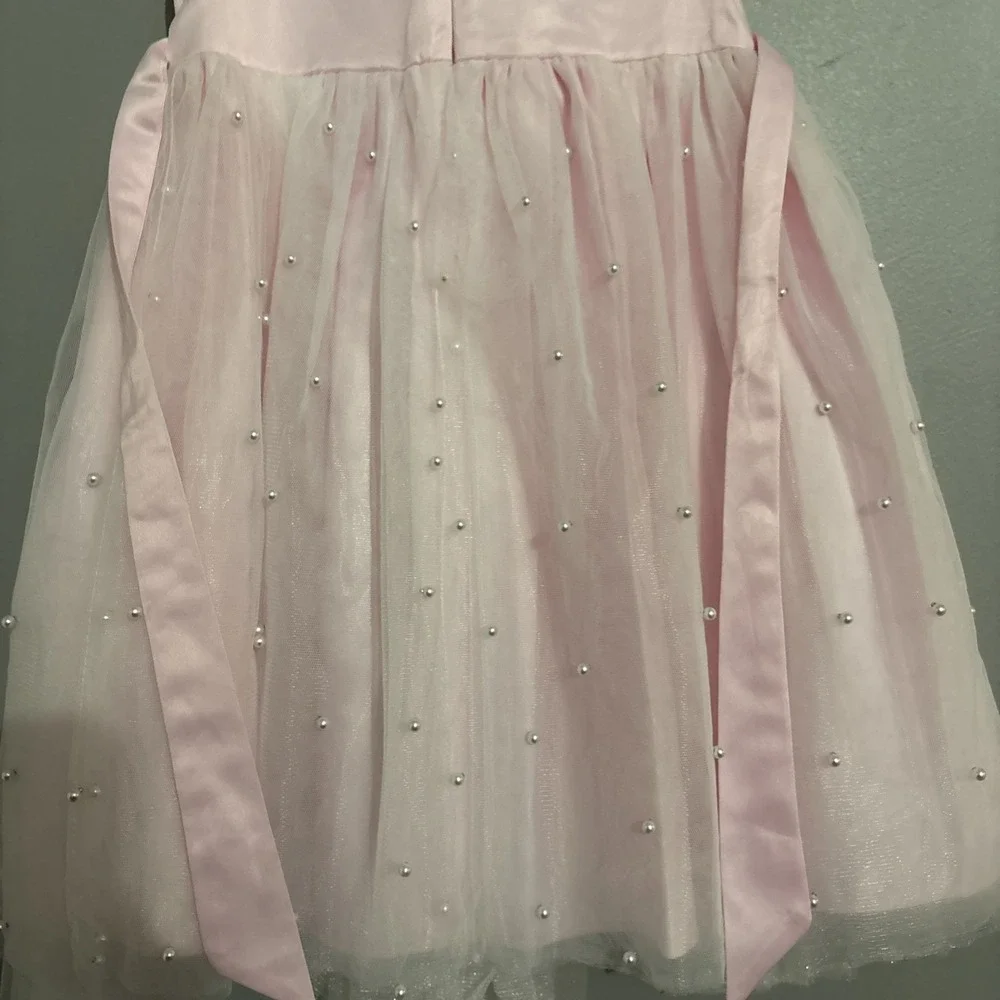 American‎ Princess Pink Dress Pink Sz 6 Formal/Wedding/ Pearl Beaded